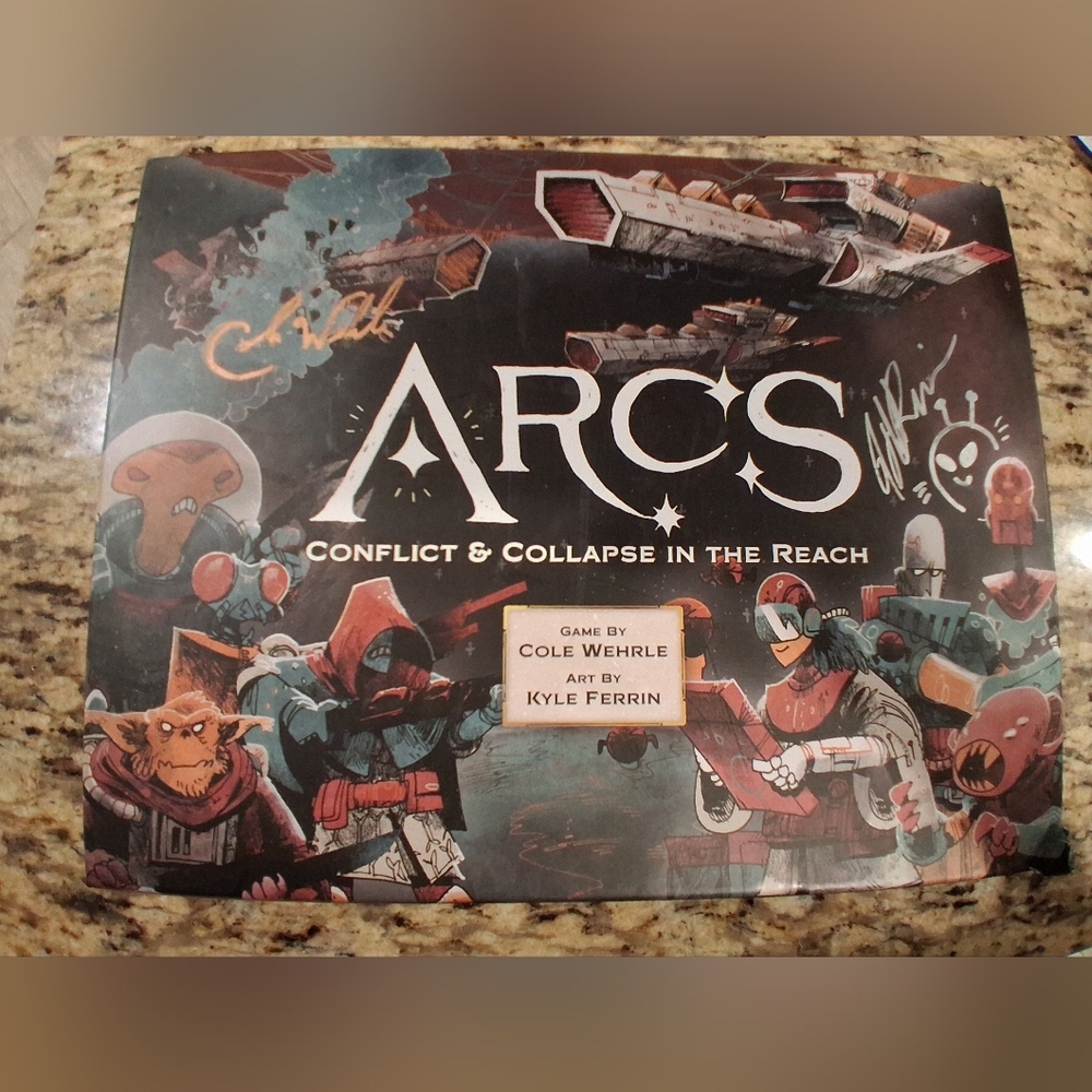Arcs Board Game - KICKSTARTER FIRST EDITION, FIRST PRINTING Signed By Artist